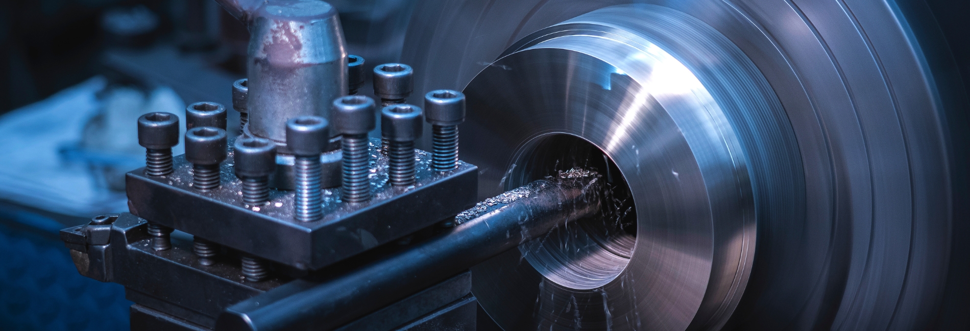 a machine with a metal piece