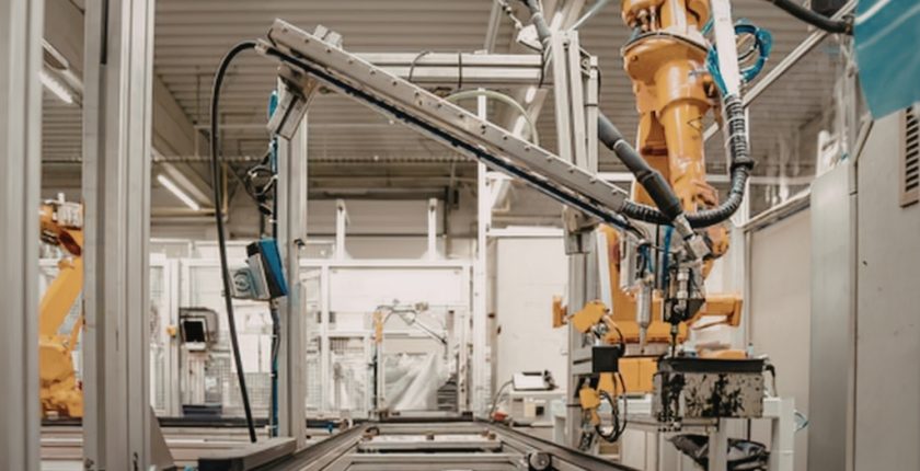 Automated machine in a CNC shop