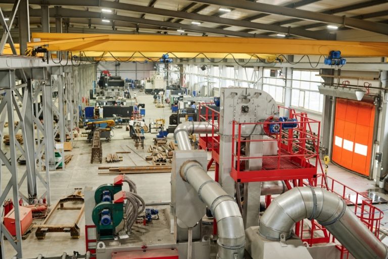 Inside of shop floor with a varied CNC machine mix