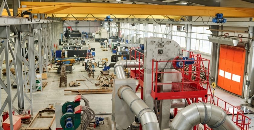 Inside of shop floor with a varied CNC machine mix