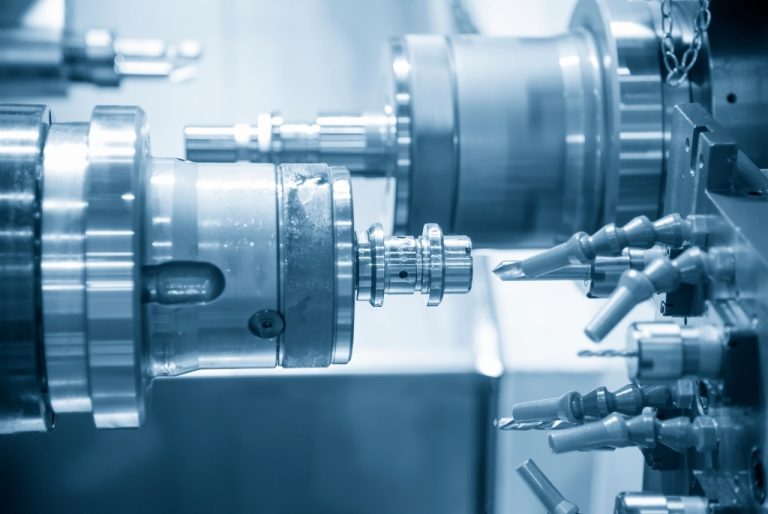 Swiss CNC Machine Tool up close